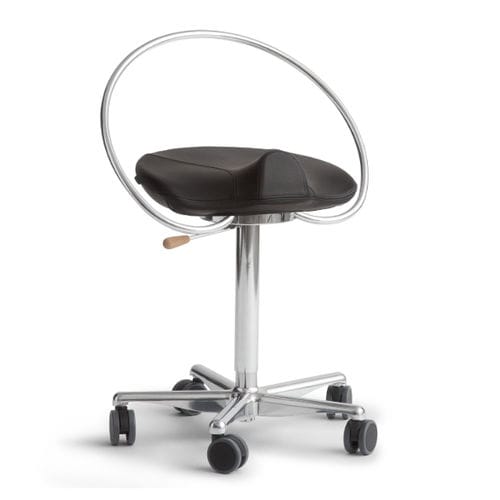 Mocho odontológico - InCharge Office Flex - Dynamostol - com altura regulável / com rodízios / preto