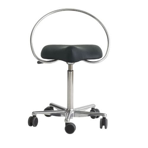 Mocho odontológico - ReForm ring bar - Dynamostol - com altura regulável / com rodízios / preto