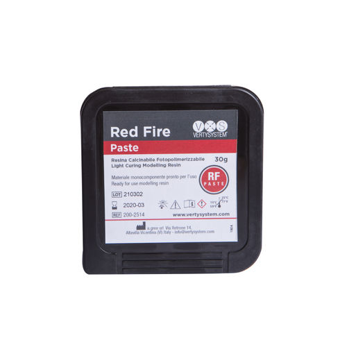 Material dentário em resina acrílica - Red Fire Paste - Vertysystem - A.Gree SRL - para pontes dentárias