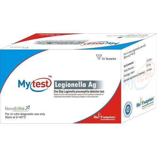 Kit de teste de Legionella pneumophila - Mytest - Biofootprints Healthcare Pvt Ltd - para doenças respiratórias / de urina / de imunocromatografia
