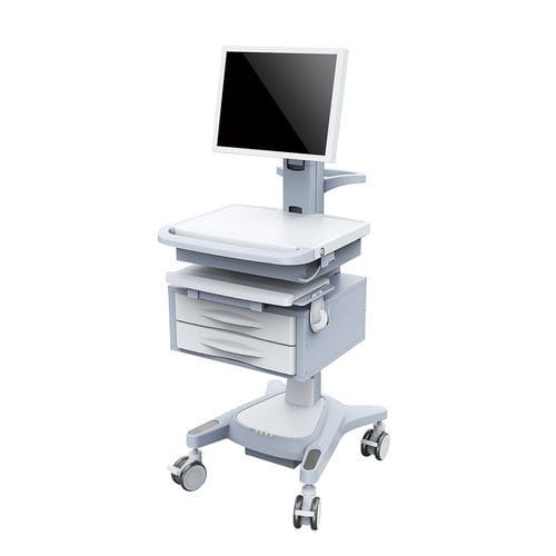 Carrinho para computador móvel - FG-H-09 - Fangge Medical - com altura regulável / com sistema de segurança / modular
