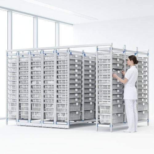 Estante modular - FG-P-6012F03/6  - Fangge Medical - para caixas / para cestos / em aço inoxidável