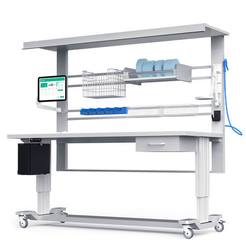 Mesa para instrumental para mesa cirúrgica - D19A - Fangge Medical - em aço inoxidável / em alumínio / elétrica