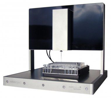 Sistema de triagem de células automático - Roboinject - Multi Channel Systems - para farmacologia