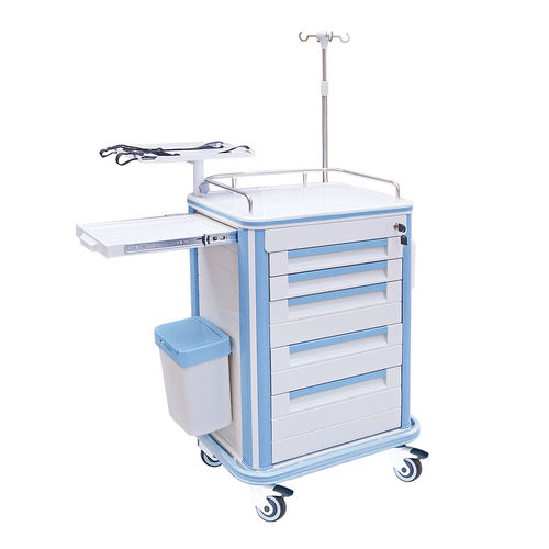 Carrinho de emergência - HS-D-05 - Shandong HESOURCE Medical Equipment - para uso geral / de carregamento / de serviço