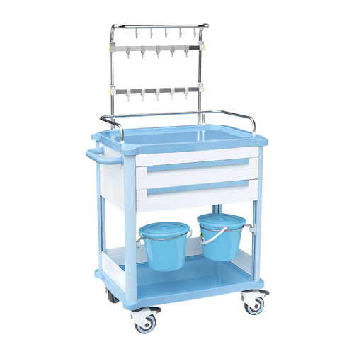 Carrinho hospitalar - HS-C-06 - Shandong HESOURCE Medical Equipment - para uso geral / para tratamentos / de serviço