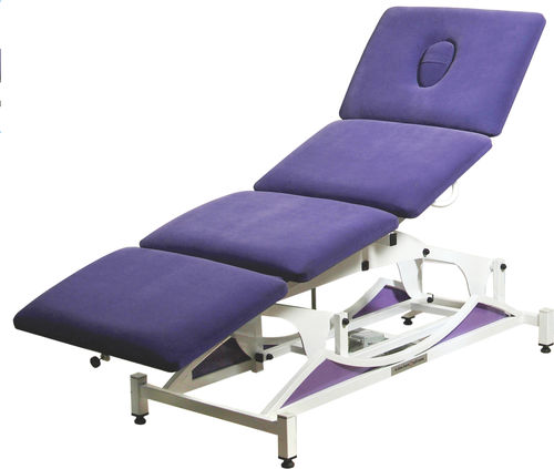 Mesa de exame para fisioterapia - FİZYOTABLE 4000 - Fizyomed - elétrica / com altura regulável / com encosto regulável