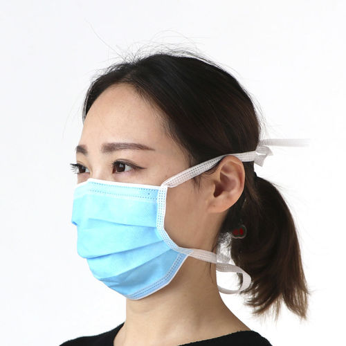 Máscara cirúrgica de tipo IIR - Hubei WeCare - em polipropileno / azul / branca