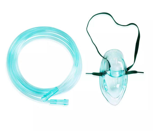 Máscara de oxigênio em PVC - WEGO Medical - descartável / transparente / regulável