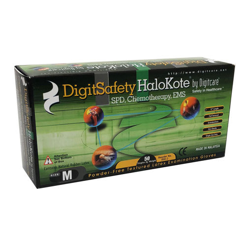 Luva em látex - DigitSafety HaloKote™ - Digitcare Corporation - de laboratório / sem pó / não estéril