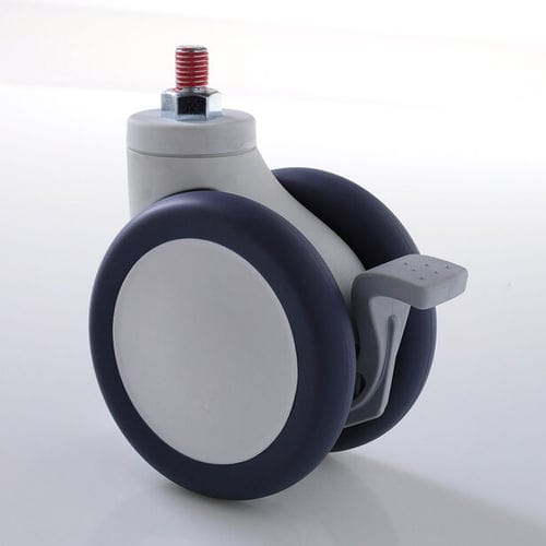 Roda giratória - MYSD-75B-062-M12X25  - Fujian Secure Medical Technology - com freio