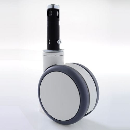 Roda com travamento elétrico centralizado - T125C-ZX-062-D28X96-3D30 - Fujian Secure Medical Technology - giratória