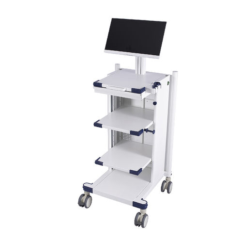 Carrinho hospitalar - G-NB3-00-G - Fujian Secure Medical Technology - para endoscopia / para tratamentos / com bandejas