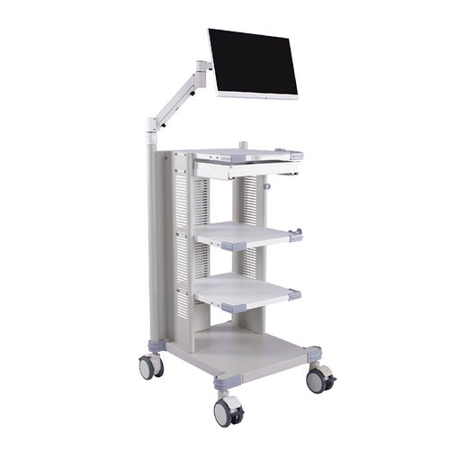 Carrinho hospitalar - G-NB2-00 - Fujian Secure Medical Technology - para endoscopia / para tratamentos / com bandejas