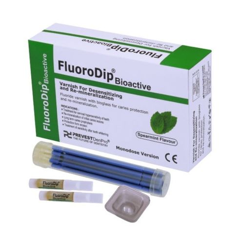 Material dentário de fluoreto - FluoroDip® - PREVEST DENPRO LIMITED - de verniz / para restauração dentária / líquido