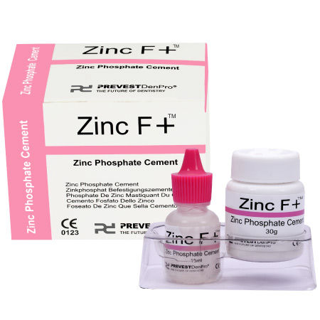 Cimento odontológico para inlays dentários - Zinc F+ - PREVEST DENPRO LIMITED - para onlays dentários / para bráquetes ortodônticos / para coroas dentárias