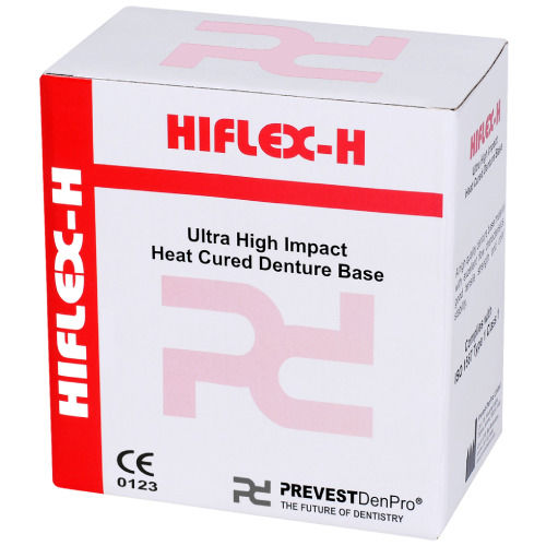 Material dentário em resina acrílica - HIFLEX-H - PREVEST DENPRO LIMITED - para laboratório de prótese dentária / para próteses dentárias / para fabrico de dentaduras