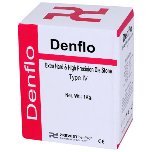 Material dentário de gesso - Denflo Type Ⅳ - PREVEST DENPRO LIMITED - em pedra / para laboratório de prótese dentária / para coroas dentárias