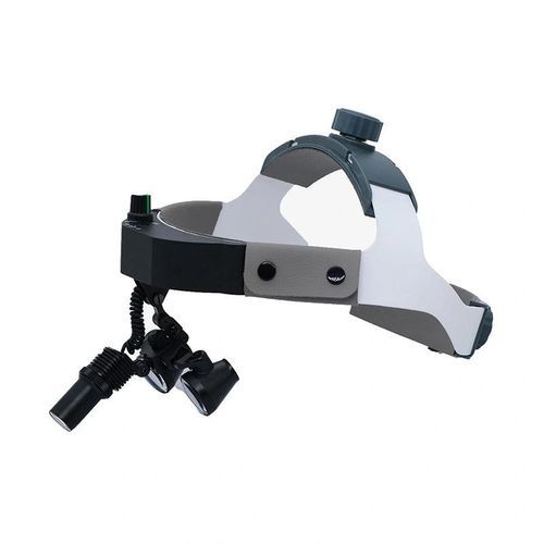 Lupa cirúrgica de cabeça - HL003 - FOSHAN JINGLE MEDICAL EQUIPMENT CO., LTD - com fotóforo / Flip-Up