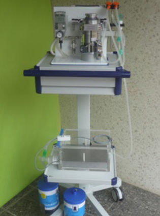 Carrinho de anestesia - ITD OC.1785.902 - Rothacher Medical - para medicamentos / com gavetas / móvel