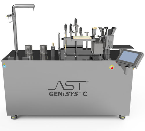 Sistema de enchimento e de selagem para a indústria farmacêutica - GENiSYS® C - AST Automated Systems of Tacoma - automático / rotativo / asséptico
