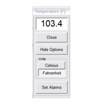 Software de monitoramento da temperatura - STARR Life Sciences - para pesquisa com animais