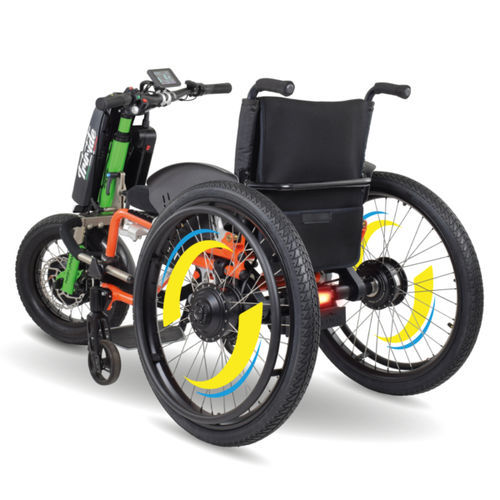 Kit de motorização para cadeiras de rodas híbrido - MTW - Triride Italia - dianteiro