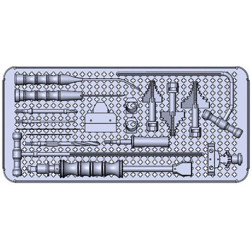 Kit de instrumentos para cirurgia de artroscopia do joelho - SurgTech