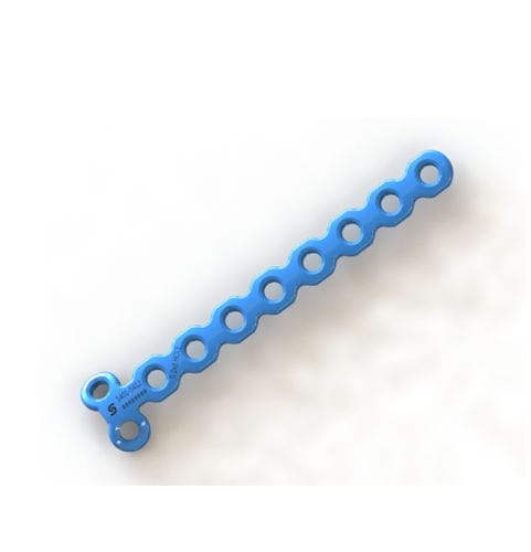 Placa de compressão óssea para mão - 1401-1812 - SurgTech - para pequenos fragmentos ósseos / bloqueada / em titânio