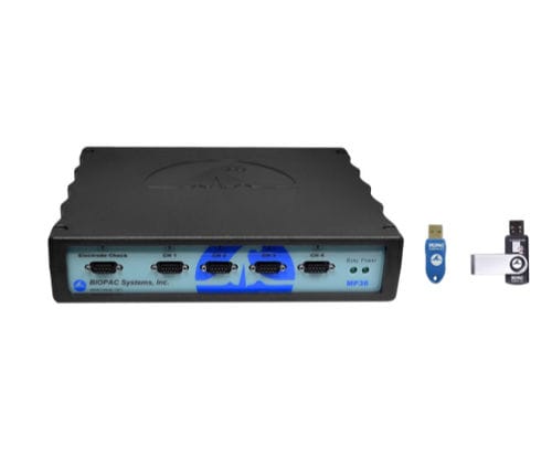 Sistema de aquisição de biossinais para pesquisa - MP36RWSW-NDT - Biopac Systems - de transferência / de 4 canais / USB