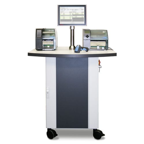 Estação de agregação de medicamentos manual - MAT series - b+b Automations- und Steuerungstechnik GmbH - para caixas de papelão / de caixas