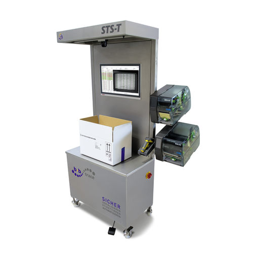Estação de agregação de medicamentos semiautomática - STS-T-1C20 - b+b Automations- und Steuerungstechnik GmbH - de caixas de papelão