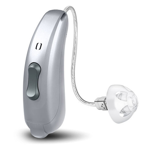 Aparelho auditivo com receptor no canal (RIC) - MyCore Emerald S 8C RIC - Rexton - com controle remoto