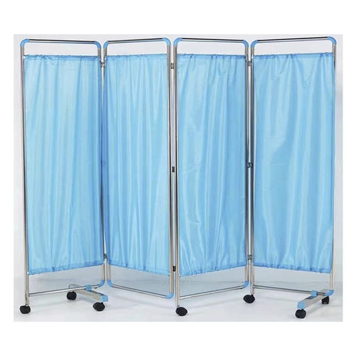 Biombo hospitalar com rodízios - STH1026 - Abronn - dobrável / portátil / 4 painéis