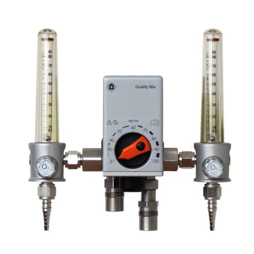 Misturador de gases médico-hospitalar - QualityMIX O2 - DEHAS Medical Systems - de oxigênio / de ar / com dois tubos fluxométricos