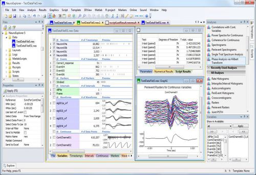 Software de análise - NeuroExplorer® - Plexon Inc - de controle / de aquisição / para pesquisa