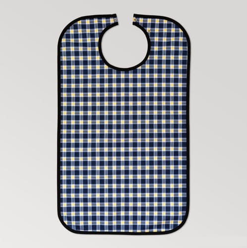 Babador hospitalar reutilizável - 2115840 - Textiles Rumbo - para adulto / azul