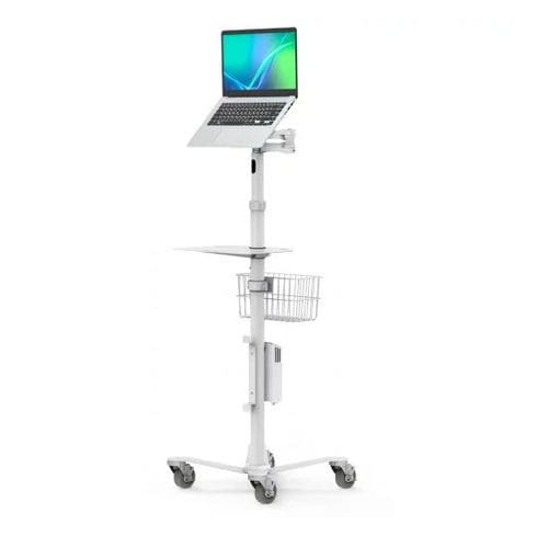 Carrinho para computador para tablet - Universal IT Mount Medical Rolling Cart - IT Mount Rise Free - Maclocks / Compulocks - com sistema de segurança