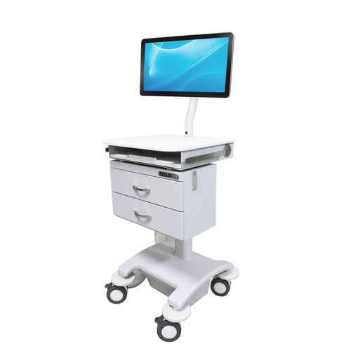 Carrinho para computador com altura regulável - 922BA - Diwei Industrial Co., Ltd. - com gavetas