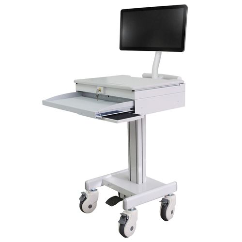 Carrinho para computador com altura regulável - 901MA - Diwei Industrial Co., Ltd. - com gavetas