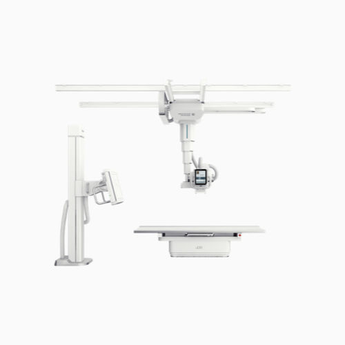 Sistema de radiografia digital - uDR 780i Pro - Shanghai United Imaging - para radiografia geral / com bucky de piso / com braço porta-tubo telescópico de teto