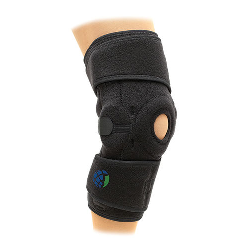 Órtese de joelho - GATOR WRAP™ - Advanced Orthopaedics - com abertura na região da patela / com almofada patelar / articulada