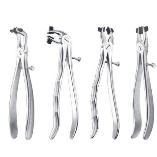 Pinça para remoção de coroas dentárias - 12-49-007 - 010 - J+K Chirurgische Instrumente