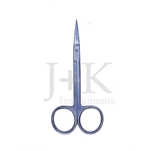 Microtesoura para cirurgia odontológica - 02-04-053,054 - J+K Chirurgische Instrumente - Iris / para pacientes humanos / curva
