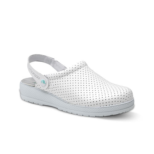 Babuche hospitalar unissexo - Mistral - Feliz Caminar - antiderrapante / antimicrobiano / branco