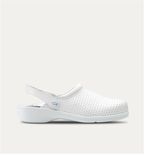 Babuche hospitalar unissexo - Alfa - Feliz Caminar - antiderrapante / branco