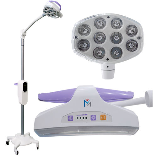 Foco clínico para sala de urgência - LUMEN 50 - (UAB) "MEDICINOS GIJA" - de LED / móvel / de parede