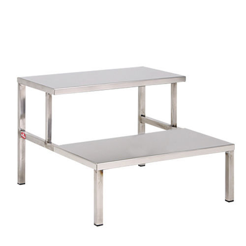 Escada auxiliar 2 degraus - AD-232.E1 - DUMAN HOSPITAL FURNITURE - em aço inoxidável / em material plástico / antiderrapante