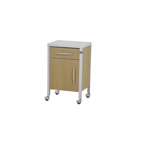 Mesa de cabeceira com rodízios - AD-259.P - DUMAN HOSPITAL FURNITURE - com gavetas