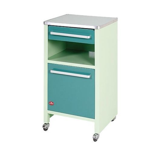 Mesa de cabeceira com rodízios - AD-260.B - DUMAN HOSPITAL FURNITURE - com gavetas